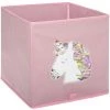 Atmosphera - Bac De Rangement Licorne Sequins - Rose -Petit rangement Soldes Magasin 24680835 1