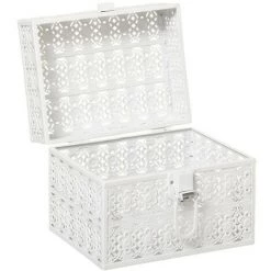 Atmosphera - Lot De 3 Boites De Rangement En Métal Ajouré - Multicolore -Petit rangement Soldes Magasin 24898656 4