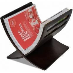 Hommoo Porte-revue En Bois Marron HDV08620