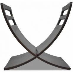 Hommoo Porte-revue En Bois Marron HDV08620 -Petit rangement Soldes Magasin 25010722 3