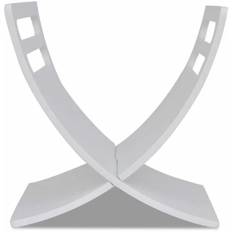 Hommoo Porte-revue En Bois Blanc HDV08621 5 Hommoo Porte-revue En Bois Blanc HDV08621 – Image 3