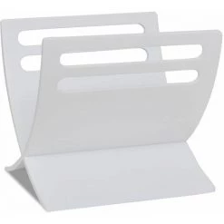 Hommoo Porte-revue En Bois Blanc HDV08621 10 Hommoo Porte-revue En Bois Blanc HDV08621 -Petit rangement Soldes Magasin 25010727 4