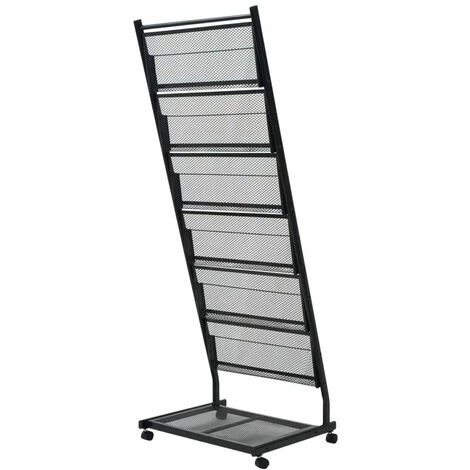 Hommoo Porte-revues 47,5 X 43 X 133 Cm Noir A4 HDV26101 4 Hommoo Porte-revues 47,5 X 43 X 133 Cm Noir A4 HDV26101 – Image 2