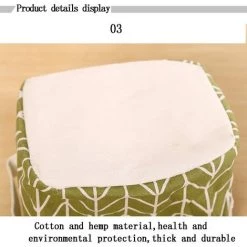 DEVENIRRICHE Boîte De Rangement Pliable Lin Tissu Bureau Rangé Stockage -Petit rangement Soldes Magasin 25152262 5