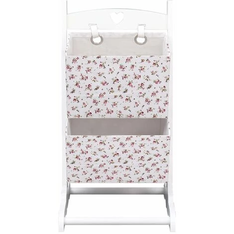 Hommoo Support A Panier 2 Niveaux Fleurs 35x35x72 Cm Bois HDV24799 4 Hommoo Support A Panier 2 Niveaux Fleurs 35x35x72 Cm Bois HDV24799 – Image 2