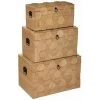 ATMOSPHERA Malle En Bois Arty X 3 - Beigemoyen -Petit rangement Soldes Magasin 25573068 1