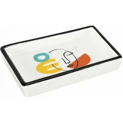 THE HOME DECO FACTORY Vide Poche En Céramique Arty I Motif Coloré Multicolore - Multicolore