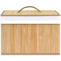 VidaXL Boîtes De Rangement En Bambou 4 Pcs - Brun -Petit rangement Soldes Magasin 26125078 5