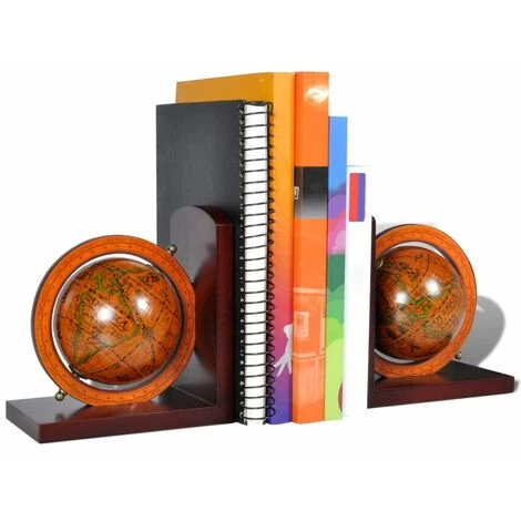 TRUE DEAL Serre-livre Globe 2 Pcs 5 TRUE DEAL Serre-livre Globe 2 Pcs – Image 3