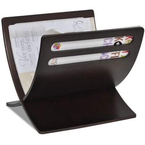 TRUE DEAL Porte-revue En Bois Marron 5 TRUE DEAL Porte-revue En Bois Marron – Image 3