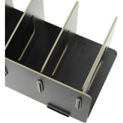 BARES Nouveau Porte-revues Porte-revues Debout Dossier Bac De Rangement Organisateur De Bureau Organisateur De Stylo Pot Porte-crayon Porte-stylo Tasse En Bois, Noir -Petit rangement Soldes Magasin 26228945 4