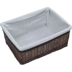 TRUE DEAL Ensemble De Paniers Empilables 3 Pcs Marron Saule 9 TRUE DEAL Ensemble De Paniers Empilables 3 Pcs Marron Saule -Petit rangement Soldes Magasin 26298933 3