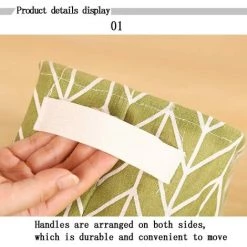 LONGZIMING Boîte De Rangement Pliable Lin Tissu Bureau Rangé Stockage 9 LONGZIMING Boîte De Rangement Pliable Lin Tissu Bureau Rangé Stockage -Petit rangement Soldes Magasin 26551460 3