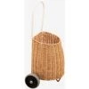 Panier à Roulettes Baskyt Kids SKLUM Osier - Fer - Marron Naturel -Petit rangement Soldes Magasin 26625165 1
