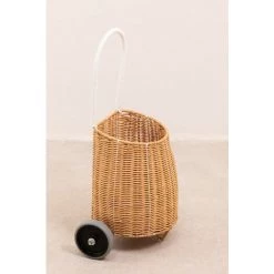 Panier à Roulettes Baskyt Kids SKLUM Osier - Fer - Marron Naturel -Petit rangement Soldes Magasin 26625165 4