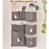LBTN Tissu De Coton + PE Revêtement Imperméable à L'eau, Sac De Rangement Pour La Maison, Panier De Rangement (gris, 04 Gris) -Petit rangement Soldes Magasin 26810710 1