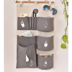 LBTN Tissu De Coton + PE Revêtement Imperméable à L'eau, Sac De Rangement Pour La Maison, Panier De Rangement (gris, 04 Gris) -Petit rangement Soldes Magasin 26810710 3