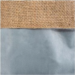 Atmosphera - Set De 2 Paniers De Rangement En Velours Et Jute - Vert Céladon -Petit rangement Soldes Magasin 26878432 4