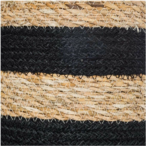 Atmosphera - Set De 4 Paniers De Rangement En Jute Et Seagrass Noir Et Naturel - Trait Noir 5 Atmosphera - Set De 4 Paniers De Rangement En Jute Et Seagrass Noir Et Naturel - Trait Noir – Image 3
