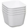 Five - Lot De 4 Bacs De Rangement En Plastique Flex Blanc - Blanc 2 Five - Lot De 4 Bacs De Rangement En Plastique Flex Blanc - Blanc -Petit rangement Soldes Magasin 27373588 1