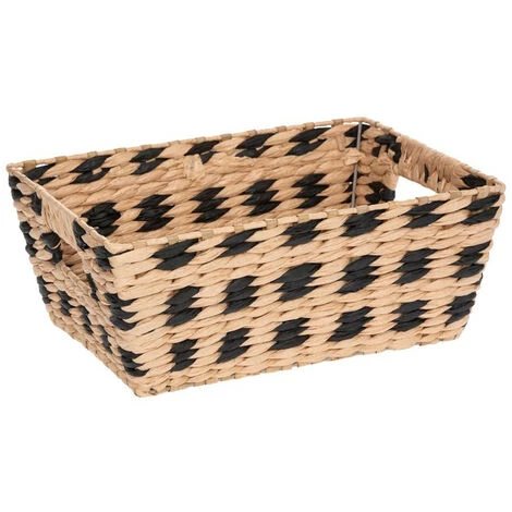 Five - Set De 2 Paniers De Rangement Tressé Naturel Et Noir - Osier 4 Five - Set De 2 Paniers De Rangement Tressé Naturel Et Noir - Osier – Image 2