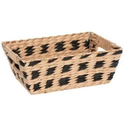 Five - Set De 2 Paniers De Rangement Tressé Naturel Et Noir - Osier 7 Five - Set De 2 Paniers De Rangement Tressé Naturel Et Noir - Osier -Petit rangement Soldes Magasin 27373906 3