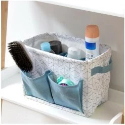 CASAME Panier Multi-compartiments Blanc Bleu - Casâme - Blanc 5 CASAME Panier Multi-compartiments Blanc Bleu - Casâme - Blanc -Petit rangement Soldes Magasin 27824961 2