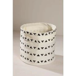 Panier En Coton Molp SKLUM Coton - Blanc Cassé 7 Panier En Coton Molp SKLUM Coton - Blanc Cassé -Petit rangement Soldes Magasin 28038556 2