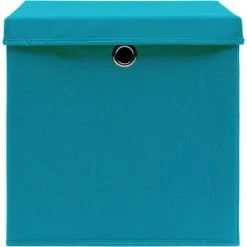ASUPERMALL Boites De Rangement Et Couvercles 10 Pcs Bleu 32x32x32 Cm Tissu -Petit rangement Soldes Magasin 28181014 3
