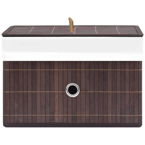 ASUPERMALL Boites De Rangement En Bambou 4 Pcs Marron 7 ASUPERMALL Boites De Rangement En Bambou 4 Pcs Marron – Image 5