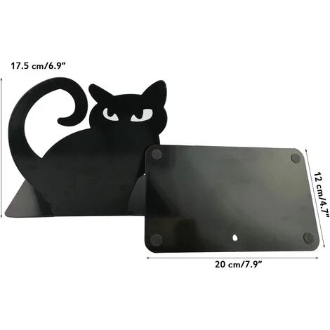 DEVENIRRICHE Mignon Vif Beau Chat Persan Antidérapant épaississement Fer Bibliothèque école Bureau étude à Domicile Serre-livres En Métal Fin De Livre (rouge) 7 DEVENIRRICHE Mignon Vif Beau Chat Persan Antidérapant épaississement Fer Bibliothèque école Bureau étude à Domicile Serre-livres En Métal Fin De Livre (rouge) – Image 5