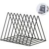DEVENIRRICHE Porte-revues Porte-disque, Support De Rangement En Fer De Bureau étagère Multifonction Triangle Fichier Organisateur Décor Bureau à Domicile -Petit rangement Soldes Magasin 28190977 1