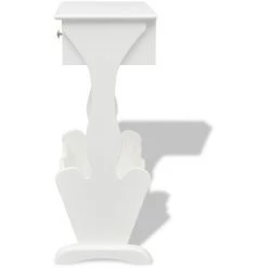 VidaXL Porte-revues Melrose Blanc - Blanc -Petit rangement Soldes Magasin 2822061 5