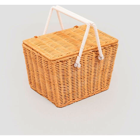 Panier De Pique-nique En Rotin Robyn Kids SKLUM Rotin - Marron Naturel 3 Panier De Pique-nique En Rotin Robyn Kids SKLUM Rotin - Marron Naturel