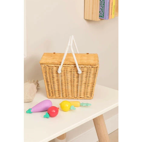 Panier De Pique-nique En Rotin Robyn Kids SKLUM Rotin - Marron Naturel 4 Panier De Pique-nique En Rotin Robyn Kids SKLUM Rotin - Marron Naturel â Image 2