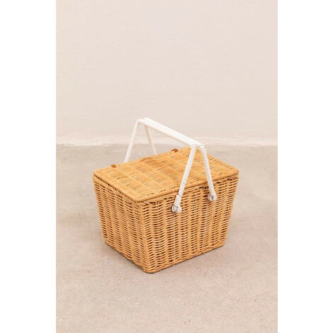 Panier De Pique-nique En Rotin Robyn Kids SKLUM Rotin - Marron Naturel 5 Panier De Pique-nique En Rotin Robyn Kids SKLUM Rotin - Marron Naturel â Image 3