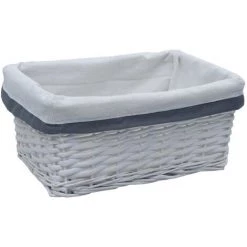 ASUPERMALL Ensemble De Paniers Empilables 3 Pcs Blanc Saule -Petit rangement Soldes Magasin 28379584 3