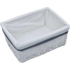 ASUPERMALL Ensemble De Paniers Empilables 3 Pcs Blanc Saule -Petit rangement Soldes Magasin 28379584 4