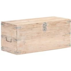 VidaXL Coffre 90x40x40 Cm Bois D'acacia Solide - Brun