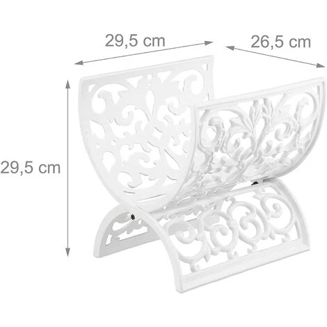 HELLOSHOP26 Porte-revues Porte-magazine Antique Vintage Porte-journaux Design Métal Rétro - Métal 3 HELLOSHOP26 Porte-revues Porte-magazine Antique Vintage Porte-journaux Design Métal Rétro - Métal