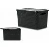 HOME Boîte De Rangement Avec Couvercle Plastique (40,5 X 34 X 58,5 Cm) 75 L -Petit rangement Soldes Magasin 29480810 1