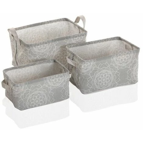 HOME Set De Basket Mandala Textile Polyester (3 Pièces) (25 X 22 X 35 Cm) 3 HOME Set De Basket Mandala Textile Polyester (3 Pièces) (25 X 22 X 35 Cm)