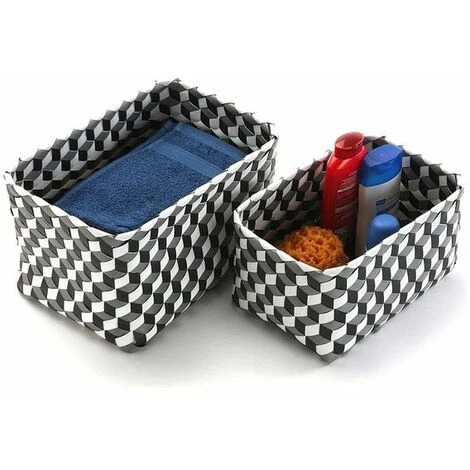 HOME Set De Basket Polypropylène (2 Pièces) (23 X 20 X 33 Cm) 3 HOME Set De Basket Polypropylène (2 Pièces) (23 X 20 X 33 Cm)