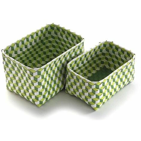 HOME Set De Basket Polypropylène (2 Pièces) (23 X 20 X 33 Cm) 4 HOME Set De Basket Polypropylène (2 Pièces) (23 X 20 X 33 Cm) – Image 2