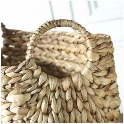 CASAME Panier En Jacinthe D'eau Avec Poignées - L46xP27xH27 - Casâme - Beige 10 CASAME Panier En Jacinthe D'eau Avec Poignées - L46xP27xH27 - Casâme - Beige -Petit rangement Soldes Magasin 29676439 4