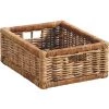 Panier De Rangement En Poelet Coloris Naturel - Dim : 33 X 40 X 16 Cm -PEGANE- -Petit rangement Soldes Magasin 2992224 1