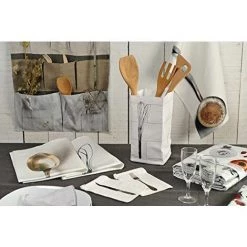 Daycollection COUVBOHA29 Couverts Boîte De Rangement Coton Gris 12 X 12 X 25 Cm -Petit rangement Soldes Magasin 29956287 4