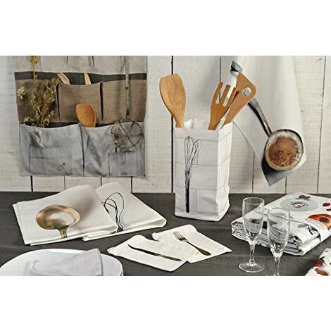 Daycollection COUVBOHA9 Couverts Boîte De Rangement Coton Gris 12 X 12 X 25 Cm 6 Daycollection COUVBOHA9 Couverts Boîte De Rangement Coton Gris 12 X 12 X 25 Cm – Image 4