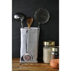 Daycollection COUVBOHA5 Couverts Boîte De Rangement Coton Gris 12 X 12 X 25 Cm -Petit rangement Soldes Magasin 29956289 2