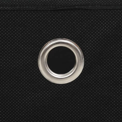 ASUPERMALL Boites De Rangement 4 Pcs Tissu Intisse 28x28x28 Cm Noir 4 ASUPERMALL Boites De Rangement 4 Pcs Tissu Intisse 28x28x28 Cm Noir – Image 2